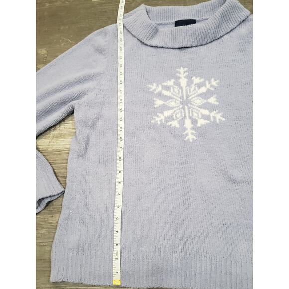 Basic Editions Winter Snowflake Polyester Sweater | Size Extra Large - Picture 5 of 6
